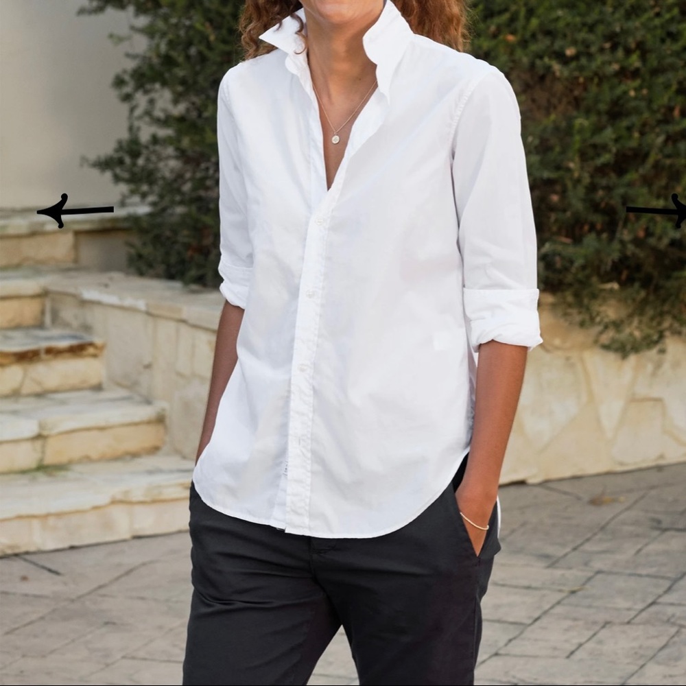 Frank & Eileen ‘Frank’ Superfine White Shirt Med